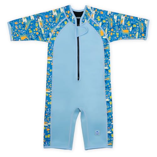 Combinaison de plongée courte anti-froid motif crocodile pour enfant de 4-6 ans