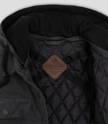 Image of Legendary Whitetails Men's Ccw Hooded Flannel Shirt Jacket Quilted Shacket