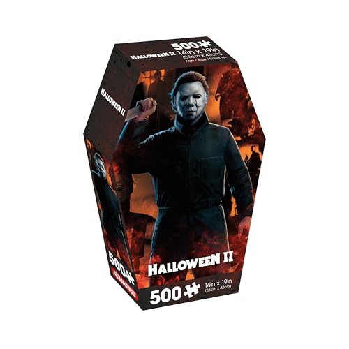 AQUARIUS Halloween II Puzzle de 500 Piezas en Caja en Forma de Ataúd | 14 x 19 pulgadas miniatura 1