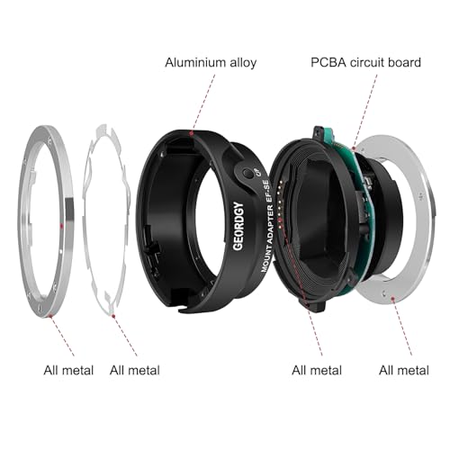 Adaptador de montura de lente con enfoque automático para lentes Canon EF/EF-S a cámaras sin espejo Sony E-Mount, compatible con Sony Alpha A9, A7R V/IV/III/II, A7 IV/III/II, A7C, A7S Series miniatura 3