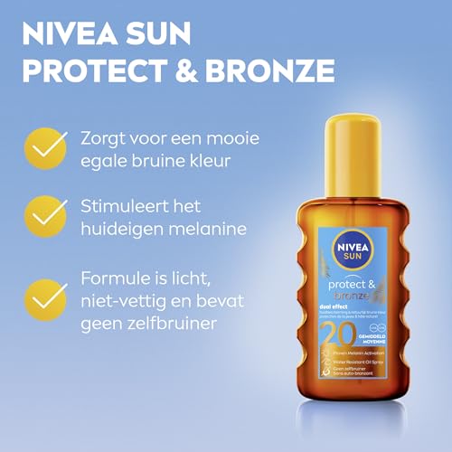 Nivea Sun Protect & Bronze Zonneolie Spray SPF 20 – 200 ml - View 2