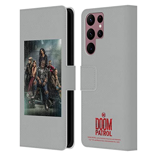 Étui portefeuille Doom Patrol Samsung S22 Ultra en cuir imprimé officiel