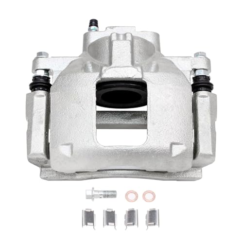 Image of Detroit Axle - 2pc Front Brake Calipers for 07-18 Jeep Wrangler Wrangler JK | 2008-2012 Liberty 2007-2011 Dodge Nitro, Disc Brakes Calipers w /Brackets Replacement