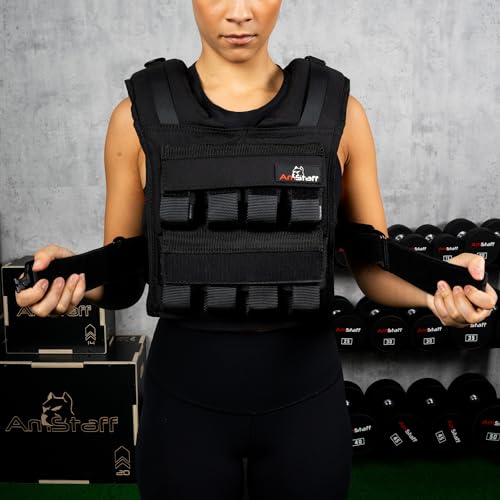 Amstaff Adjustable Weighted Vest with Iron Blocks - Weight Vests for Men & Women - Versatile Wearable Weighted Vest for Fitness Workouts, Strength and Endurance Training, Running, Crossfit 5