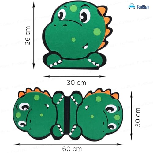 Image of FunBlast Busy Book for Toddlers Binder Board - Montessori Busy Board for Kids, Cartoon Design Learning Activity Toy for Toddlers, Educational & Early Learning Toys for Kids, Toddler (Dino)