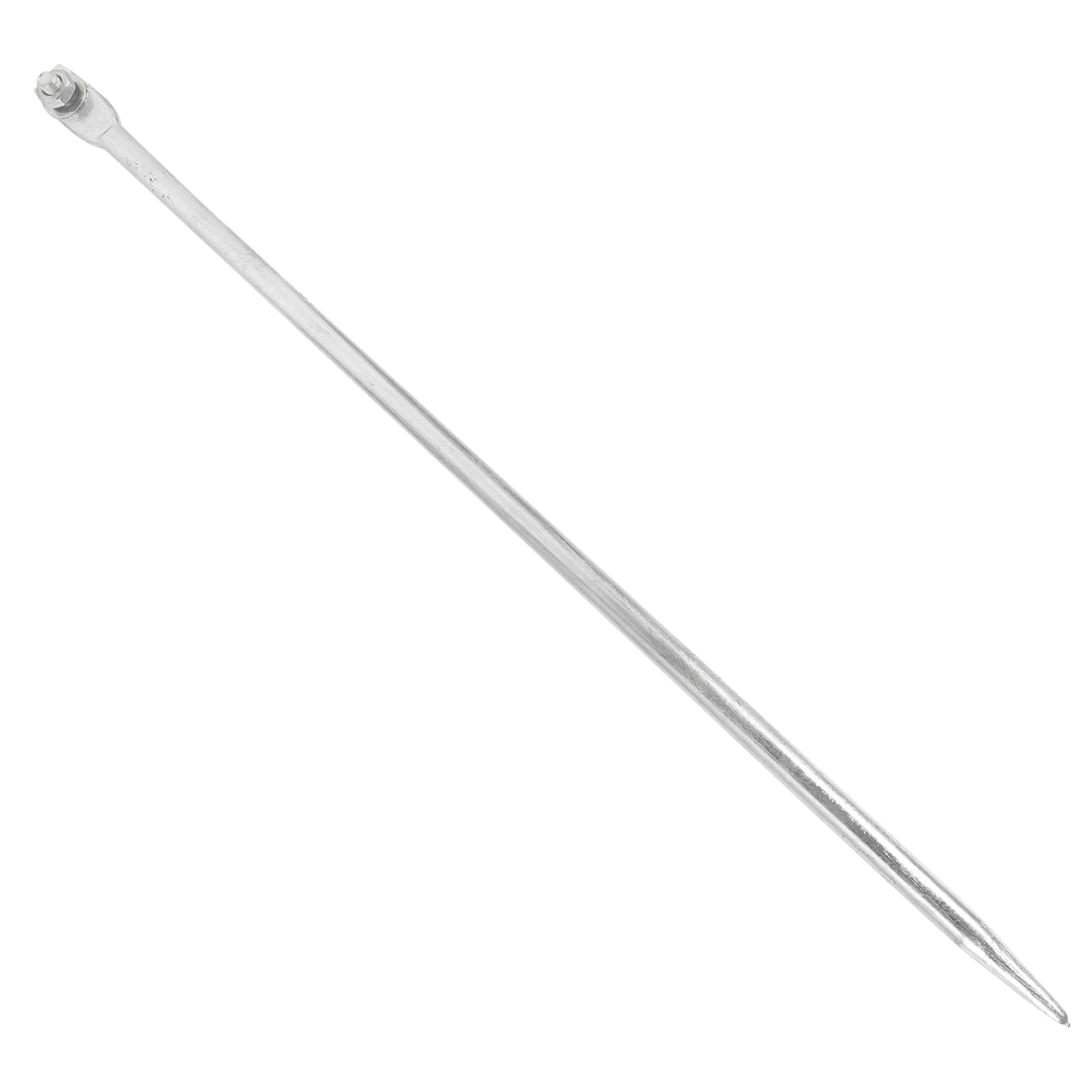 Housoutil Varilla de tierra galvanizada, 50 cm, protección contra rayos, estaca de acero para instalaciones domésticas, de tierra portátil para antena de planta y antena parabólica