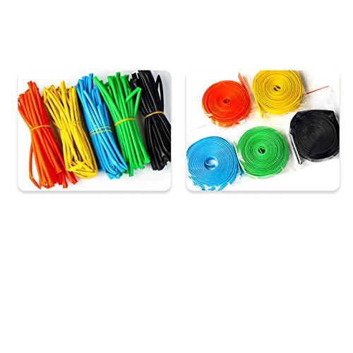 KLIEUWDBAARASRASJ 5m Insulation and Waterproof Heat Shrink Tube Cable Wire Data line Repair Sleeve DIY 1/1.5/2/2.5/3/4/5/6mm Shrinkage Rate 2: 1-Black,4mm