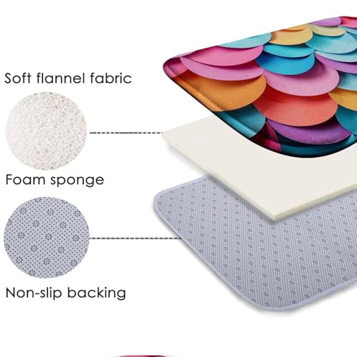 Tapis de bain lavable en machine en mousse confortable taille L - 6