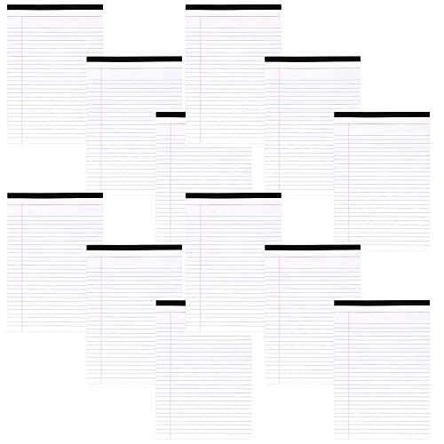 Emraw White Micro Perforated Edge Legal Ruled Universal 50 Sheets Letter Size Writing Pad- 50 Ct. 8.5