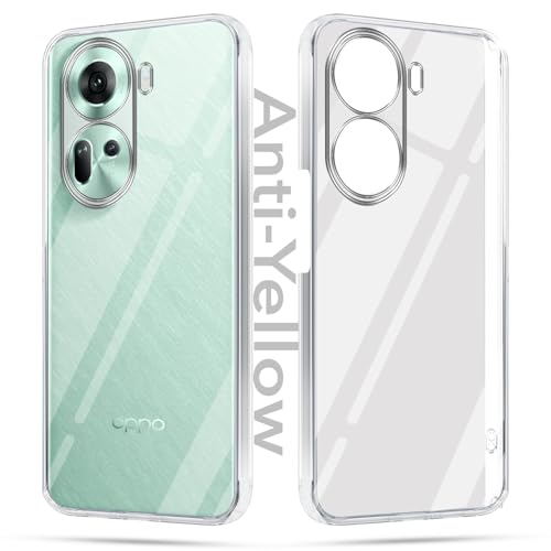 Image of Jkobi Lifetime Anti-Yellow Clear Back Cover Case for Oppo Reno11 5G (Sleek Hard Crystal | Shockproof and Camera Protection)