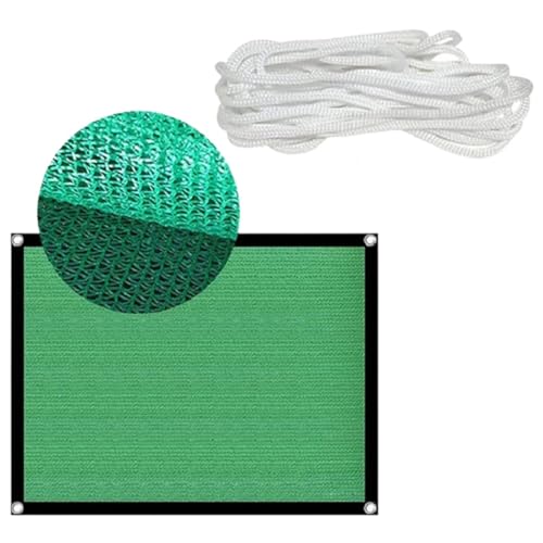 2x4m 3x4m Green Sunshade Net Outdoor Patio Sun Shade Sail Rectangle Garden Pergola Awning Car Canopy Plant Cover Sun Shelter (Color : 3x4m)
