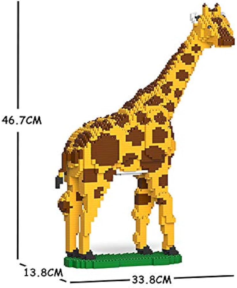 Amazon.co.jp: リアルな動物オブジェを作れる ブロックおもちゃ 長い首