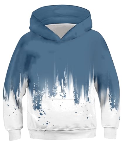 Image of Lovekider Boys Hoodie Kids 3D Print Graphic Pullover Sweatshirt 6-16 Years | Big Front Pocket, Hood, Lightweight, Breathable, Long Sleeves, for School Sports Outdoor Activities Daily, Fall Winter Wear