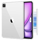 DTTO for iPad Air 13 Inch Case M3/M2 2025/2024, [Yellowing Resistant] Slim Lightweight Transparent Case with Hard PC Back Cover for iPad Pro 12.9 Inch 6th/5th/4th/3rd Gen, Clear