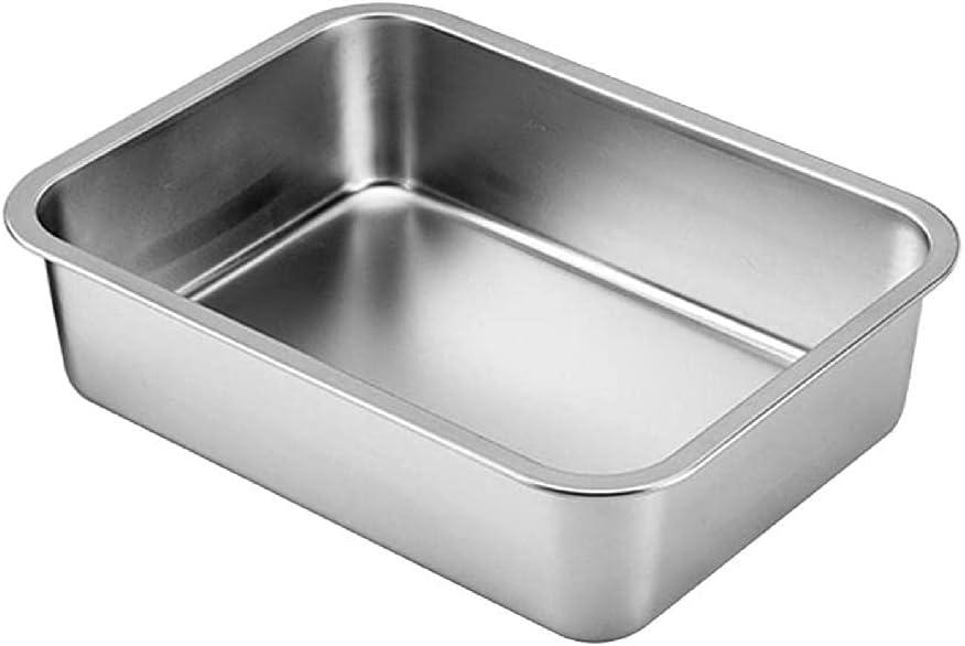 Stainless Steel for Cat Litter Pan Never Absorbs Odor No