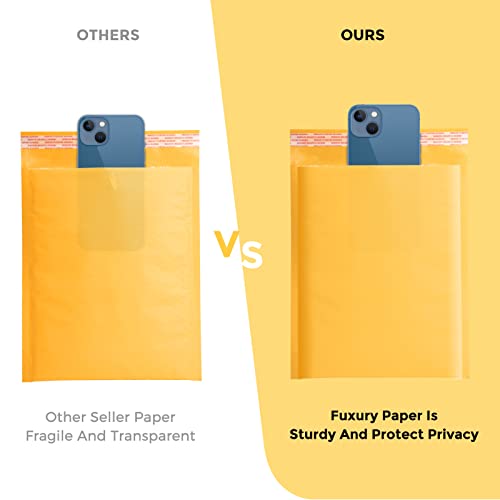 Fuxury 1021025 Kraft Bubble Mailer 6X10 Inch 25 Pack,Strong Adhesion Padded Envelopes,Self Seal Bubble Envelopes thumb #4