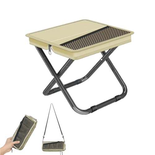 Portable Collapsible Stool Chair, Max 200lb Upgraded Folding Stoo...