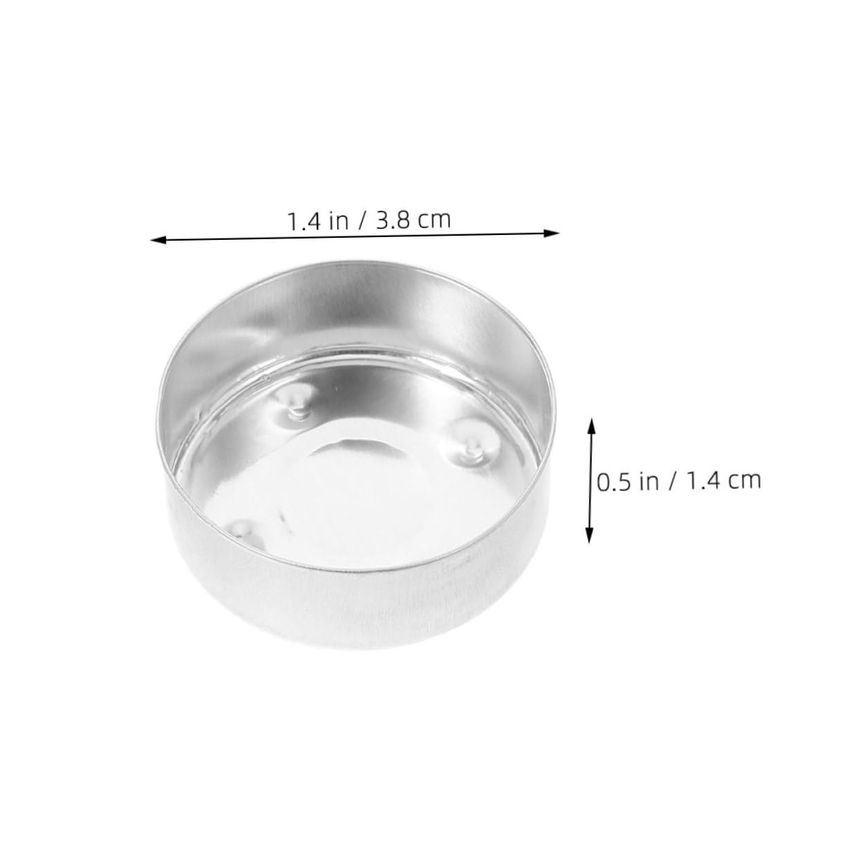 Hemobllo 150pcs Empty Aluminum Candle Tins Reusable Metal Containers for Tea Candle Holders for Weddings Celebrations and Home Decor - Lightweight Design