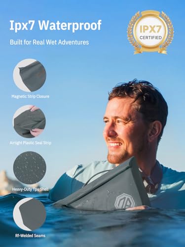 Image of niphean IPX7 Waterproof Fanny Pack, Magnetic One-Hand Closure Dry Bag