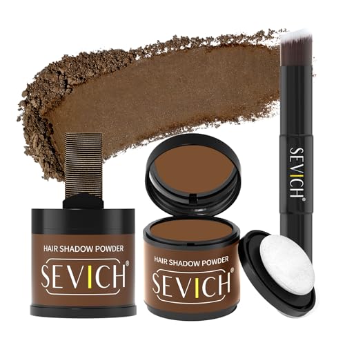 Image of Sevich Hairline Powder 10g, Root Touch Up, Large Capacity, Medium Brown