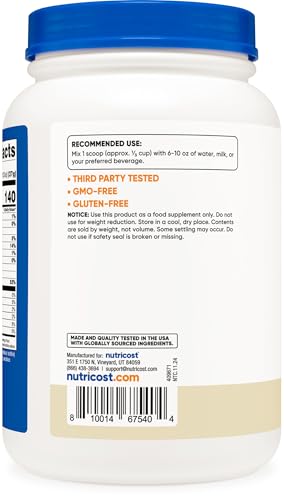 Image of Nutricost Whey Protein Isolate Powder (Vanilla) 2LBS