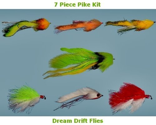 MFC Pike Fly Fishing Flies Assortment - 7 Flies