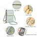PORRASSO Touch Screen Crossbody Phone Bag Women Shoulder Bag PU Phone Purse Bag Fashion Satchel Wallet for Dating Shopping Traveling Blue
