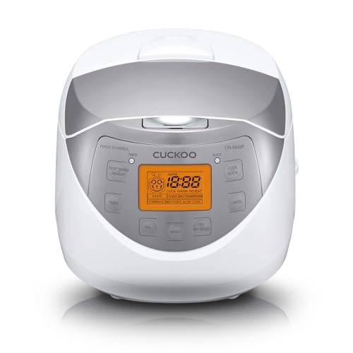 CUCKOO Micom Rice Cooker 6 Cup Uncooked / 12 Cup Cooked, Korean Fuzzy Logic Rice Cooker with Delay...