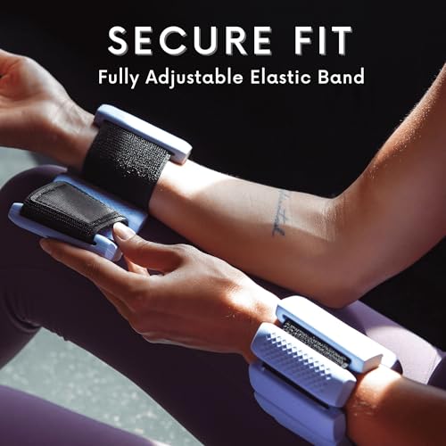 Image of Polyfit Wrist & Ankle Weights - Wearable Weights for Women, Yoga & Pilates | 1.2 lb each, 2.4 lb pair, adjustable straps, silicone design, for walking, barre, yoga, Pilates, cardio and home workouts