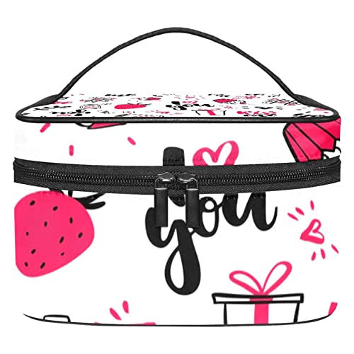 Pinceau de Maquillage Organisateur Rose au motif gribouillage élégant