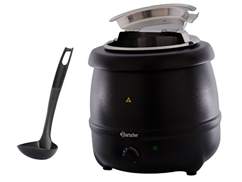 Preisvergleich Produktbild Suppentopf Economic 9 Liter inkl. Suppenkelle schwarz