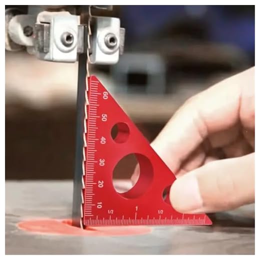 Anodized Aluminum Alloy 1pc Esquadro Ruler 45/90 Degree Frosted Right Angle Gauge for Woodworking Durable and Precision Measuring Tool (2.68''x3.7''/68mmx94mm)