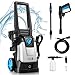 DKIEI Pressure Washers, 1600W, 135 Bar, Power Electric Cleaner For Car, Patio & Garden Furniture, High-Performance Jet Washer With Spray Gun, Quick Turbo Nozzle & High Pressure Hose