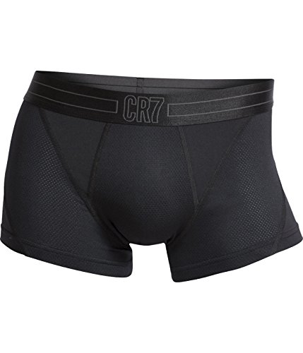 Preisvergleich Produktbild CR7 Herren Enganliegende Boxershorts Fashion Trunk Mesh, Schwarz, M