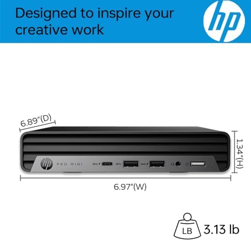 HP Pro 400 Business Mini Computer Desktop, Intel Performance Processor, Ultra-Quiet Design, 32GB RAM, 1TB PCIe SSD, Dual 4K Display Support, USB-C + Wi-Fi 6, Keyboard & Mouse, Windows 11 - 3