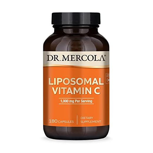 Dr. Mercola Liposomal Vitamin C Dietary Supplement, 1,000mg per Serving, 90 Servings (180 Capsules), Immune Support, Non GMO, Soy Free, Gluten Free