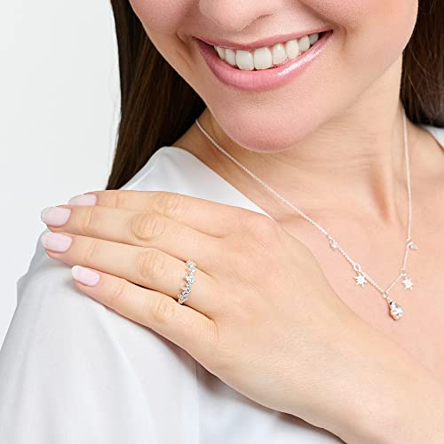 Bague Cristaux de Glace Argent Thomas Sabo Un Cadeau Idéal pour Elle