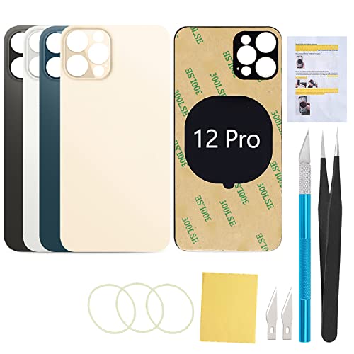 Remplacer dos cassé iPhone 12 Pro doré via cette coque arrière de rechange