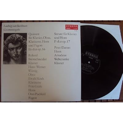 Quintett op. 16, Sonate op. 17. Amadeus Webersinke, Peter Damm, Brettschneider, W&auml;tzig, Koch, Gr&auml;fe, Pischkitl. Beethoven Gesamtausgabe III / 26 Stereo