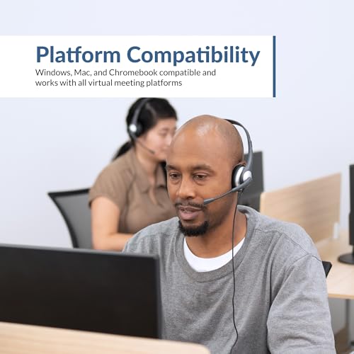 Image of Cyber Acoustics Ac-104 Mono Headset With Single Plug And Y-Adapter - Over Ear, Black