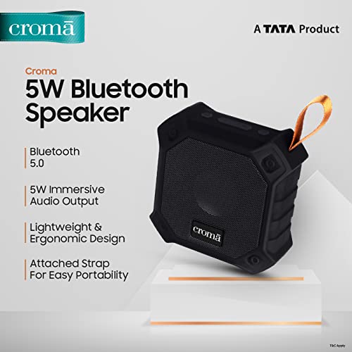 Croma 5W Portable Bluetooth Speaker 