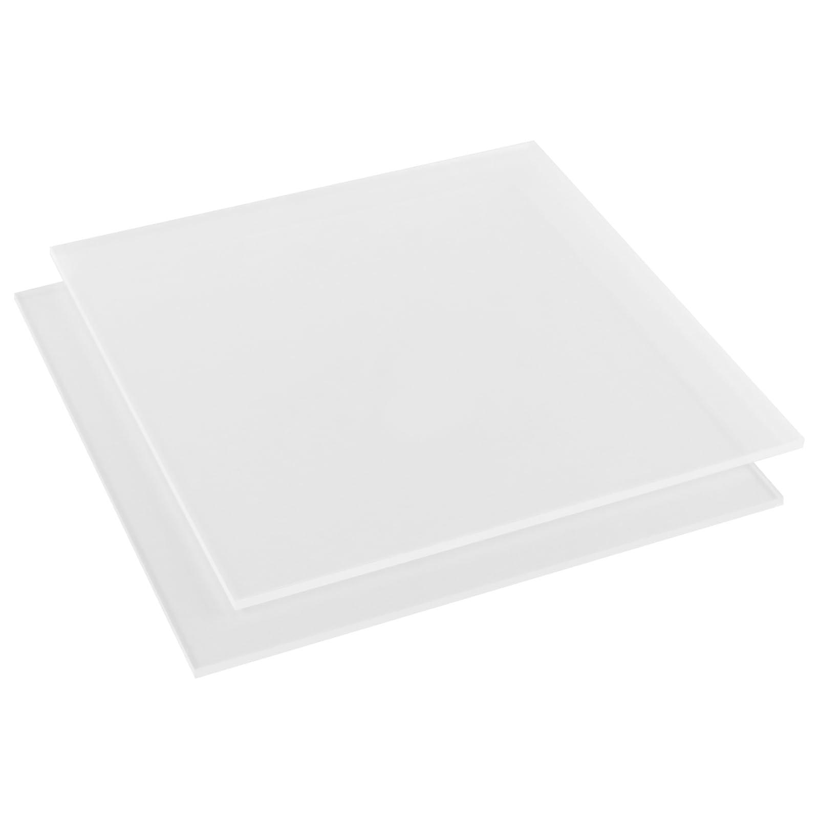 ZOENHOU 2 płyty z pleksiglasu, 300 x 300 mm, grubość 6 mm, przezroczyste płyty ze szkła akrylowego do projektów DIY, ramek na zdjęcia, malowania, wystaw projektów, dekoracji stołu i majsterkowania