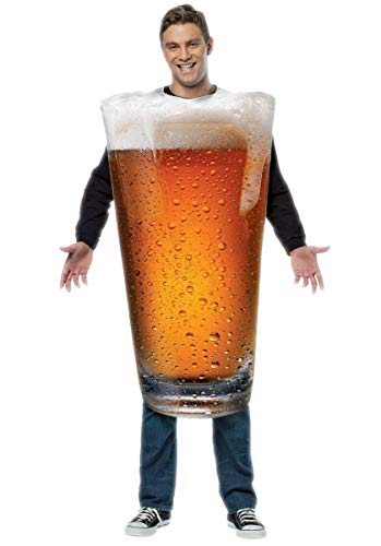 Rasta Imposta Beer Pint Costume, Gold, One Size