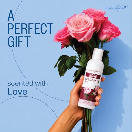 Image of Aromahpure Rose Aroma Oil | 100ml Undiluted & Natural | Long-Lasting Scent for Aromatherapy, Candle & Soap Making, Diffusers, Room Freshener, Humidifier, Bathroom Revitalizer & Home Essentials
