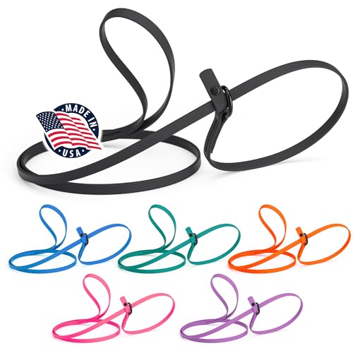 Dogline Biothane Slip Dog Leash - for Small, Medium and Large Dogs - Odor Free Slip Lead, Heavy Duty...