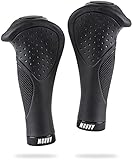 AARON Ergonomic Fahrradgriffe mit Gel Dämpfung, Ergonomische Lenkergriffe aus rutschfestem Gummi, Handgriffe geeignet für E-Bike, Trekkingrad, Mountainbike, Cityrad und Tourenrad in schwarz