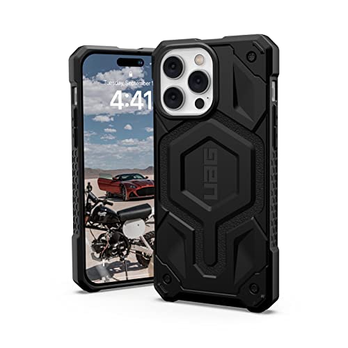 Urban Armor Gear UAG-IPH22LB-PMS-BK iPhone 14 Pro Max (6.7) 2022 Compatible, Impact Resistant Case, MagSafe Compatible, Black