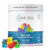 One Sol BCAA & Electrolyte Powder for Hydration & Energy, All-Natural Formula, 100% Vegan, Non-GMO, Gluten Free & Soy-Free, Promotes Muscle Growth & Recovery, Gummy Bear Flavor