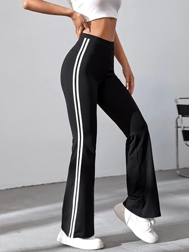 Image of ALYNE Women's Trouser Pants for Women Stretchy Straight Leg Elastic Waist /Regular Fit Trouser Pant for Regular Casual Wear