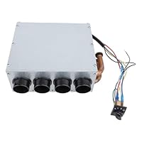 Auto -Underdash -Heizungs -Kit, 12 V Universal Fast Heating Air Deffroster mit 4 Lüftungsschlitzen, 3 -Geschwindigkeitsschalter, Kompakte Größe, für Autos, Wohnmobile,